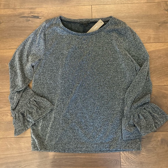 Brand New J.Crew Sparkle Top with Belle Sleeves - Picture 1 of 2